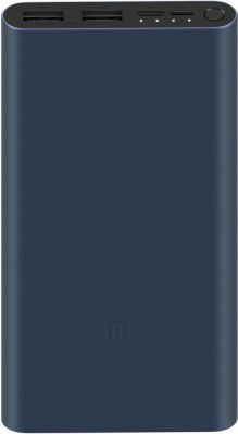 Внешний аккумулятор Xiaomi Mi Power Bank 3 10000mAh Black (PLM13ZM)