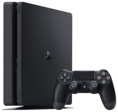 Игровая приставка Sony PlayStation 4 Slim 1 ТБ черный + Жизнь После, God of War, Одни из нас + PS Plus 3 месяца