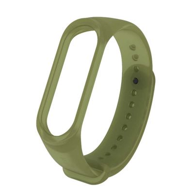 Ремешок силиконовый для Mi Band 3 зеленый камуфляж