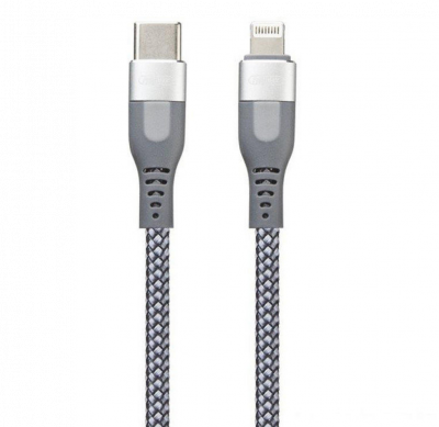 Аудио-кабель Remax для iPhone 7, Apple 8 pin, ткань, металл, 1.0 м, круглый, золотистый